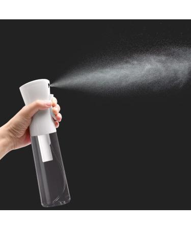 Fine Mist Spray Bottle for Salon, Barber, Stylist, Cleaning - 10.1oz Clear White Sprayer - Buy Online on GoSupps.com