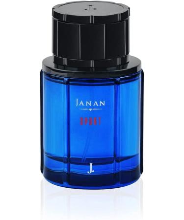Janan Sport For Men EDP - 100 ML (3.4 Oz) | Cedarwood Patchouli Ambergris Tonka Vanilla & Musk. - Buy Online on GoSupps.com