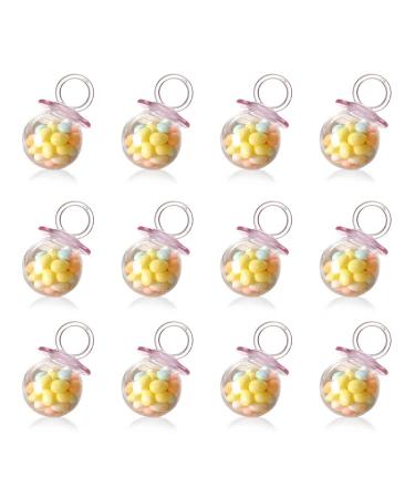 Lot de 12 mini bouteilles de bonbons pour f te pr natale emballage cadeau bo te cadeau pour v nement centre de table f te pr natale anniversaire rose