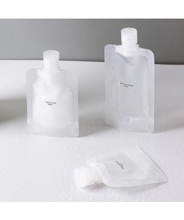 KALLORY Travel Size Refillable Squeeze Pouch 30ml Stand Up Toiletry Lotion Gel Bags - 15pcs/17pcs/30ml - Buy Online on GoSupps.com