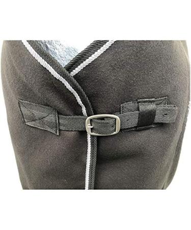 Marengos Economic Sweat Rug for Horses - Breathable Fleece Transport Blanket with Removable Cross Strap - Black 125cm | International Shipping - Buy Online on GoSupps.com