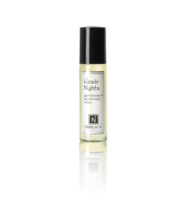 Heady Nights Roll-On Perfume with Gardenia Essential Oil Alcohol-Free All-Natural Organic Long-Lasting Fragrance - Travel-Size Perfume for Women - TSA Approved 0.33 oz / 10 ml