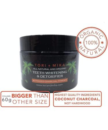 Activated Charcoal Teeth Whitening Powder - 100% Organic Fluoride-Free and Natural Toothpaste for Bright White Smile - Best Teeth Whitener Kit - Buy Online on GoSupps.com