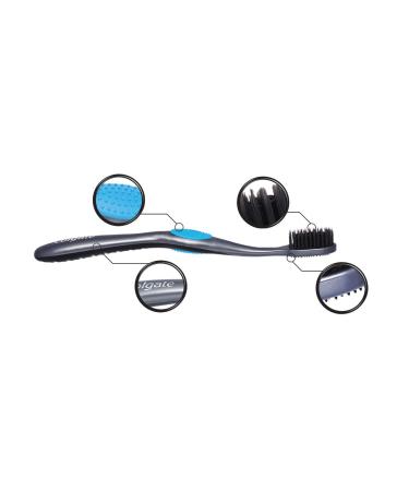 Colgate 360 Black Toothbrush Medium - 2 Pack | International Shipping - Buy Online on GoSupps.com