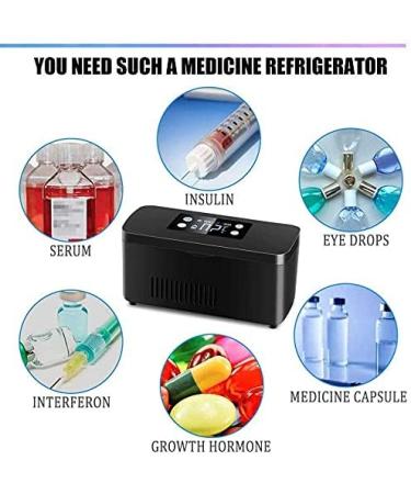 Medicine Fridge & Insulin Cooler Portable Cooler Thermostat Mini Fridge Insulin Cooler - Buy Online on GoSupps.com