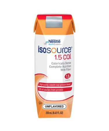 ISOSOURCE 1.5 CAL (WITH FIBER) UNFLAVORED 1 CASE 24 X 250ML by NESTLE CLINICAL NUTRITION