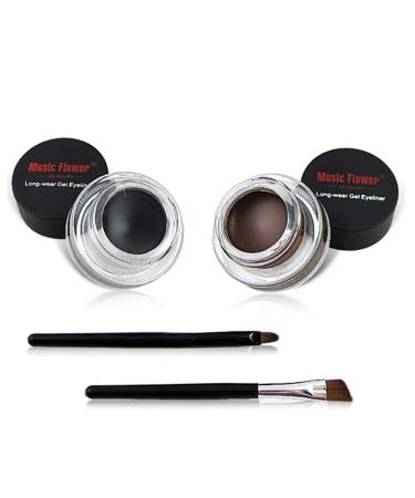 UCANBE 18 Color Eyeshadow Palette + 2 in 1 Gel Eyeliner Makeup Set - Eye Shadow & Liner Cosmetics Gift Kit - Buy Online on GoSupps.com