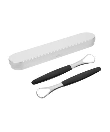 1 Set Scraper Spoon Oral Cleaning Tools Coating Tounge Scraper Stainless Steel Portable Accessories