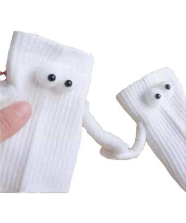 Couple Holding Hands Socks - Funny Magnetic 3D Doll Couple Socks - Black - Buy Online on GoSupps.com