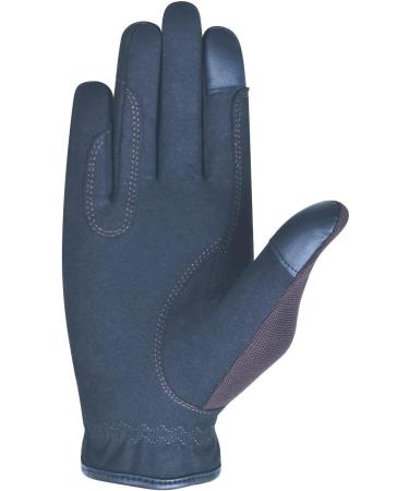 AK Fine Tech AKRS-8484 Micro Suede Riding Gloves - Comfortable Brown Equestrian Gear for Optimal Performance - Buy Online on GoSupps.com