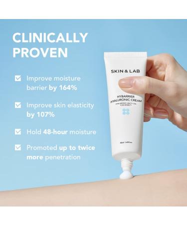 Buy SKIN&LAB Hybarrier Hyaluronic Cream | Best Daily Facial Moisturizer for All Skin Types | Hydrate & Smooth Skin | Dermatologically Tested | 1.69 fl oz - Buy Online on GoSupps.com