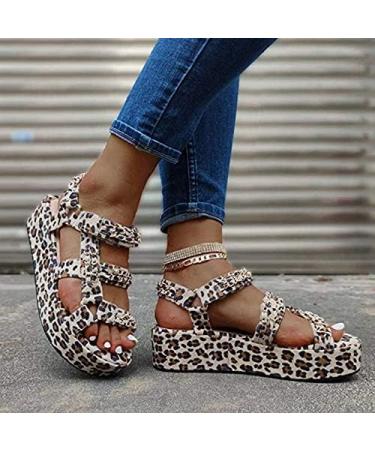 Creev Women's Wedge Heel Sandals - Sexy Snake Leather Open Toe Slingbacks Multicolored Styles Available (EU Sizes 37 & 41) - Shop Now! - Buy Online on GoSupps.com