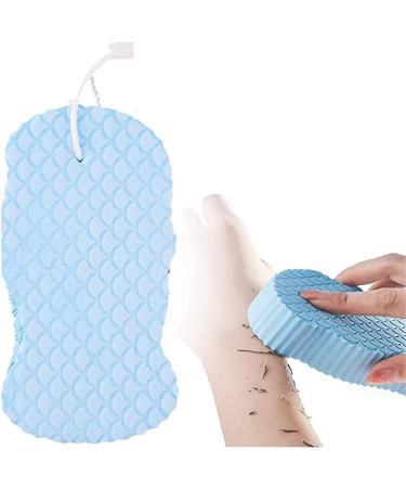 Super Soft Exfoliating Bath Sponge for Adults, Children, and Pregnant Women - Reusable Ultra Soft Shower Sponge (Blue) - Buy Online on GoSupps.com