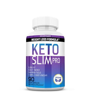 Keto Diet Pills-Fast Slim Pro for Easy ketosis 90 Capsules-Burn Fat Control Weight 4 in 1 Apple Cider Vinegar,Exogenous BHB Salt Supplement-Utilize Fat for Energy/Focus, Manage Cravings-Women Men 1000