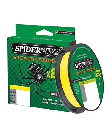 Spiderwire Stealth Smooth 8 New 2020 150m Yellow 8 -fold -braided cord with microbe coverage 0.06mm - 0.39mm 5.4kg - 46.3kg abrasion festival 150.0 meters 0.07mm - 6.0kg