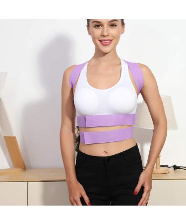 Buy MILISTEN Adjustable Back Brace & Posture Corrector for Women - Purple Lumbar Support Holder 42x48cm | International Shipping Available - Buy Online on GoSupps.com