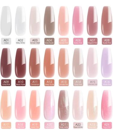 VENALISA 50ml Builder Nail Gel Kit - Acrylic French Nails in Gray Pink Natural Color - Buy Online on GoSupps.com