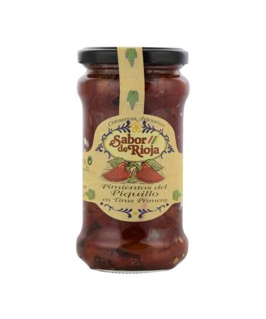 Natural piquillos peppers in strings Rioja flavor 290 g lot of 12 jars