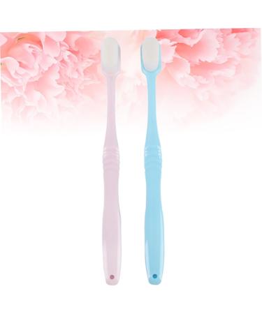 FRCOLOR 2 Pack Fur Toothbrushes - Stylish & Eco-Friendly Cleaning Design for Effective Oral Care - Buy Online on GoSupps.com