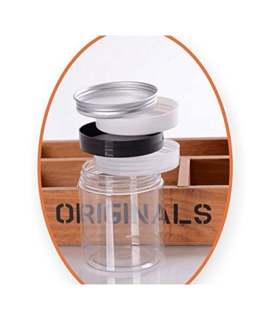 200ml PET Plastic Cosmetic Containers with Silver Aluminum Lids | 6 Pack Empty Jars for Creams Lotions Ointments & Makeup - Buy Online on GoSupps.com