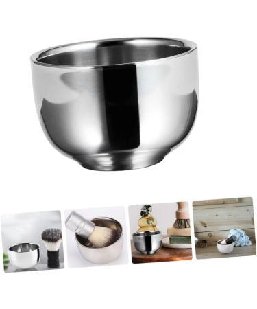 WOONEKY Stainless Steel Impact Bowl - Double Layer Razor Cup for Men | Durable Mixing & Shaving Container - Buy Online on GoSupps.com