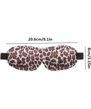 2 Pack Leopard Print Black 3D Sleep Mask for Women - Adjustable Strap, Lightweight & Comfortable - Ideal for Travel, Nap, Shift Works - Buy Online on GoSupps.com