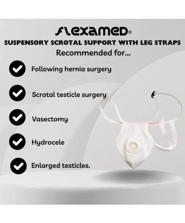 Buy Suspensory Scrotal Support with Leg Straps | Premium Comfort & Support | International Shipping Available - Buy Online on GoSupps.com