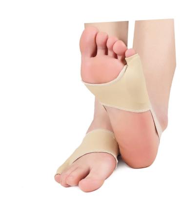 Lurrose Bunion Protector Sleeve - 1 Pair Silicone Gel Cover for Bunion Relief & Toe Separation - Hammer Toe Straightener Splint - Overlapping Care Pad for Men and Women - 22x7.5cm - Buy Online on GoSupps.com