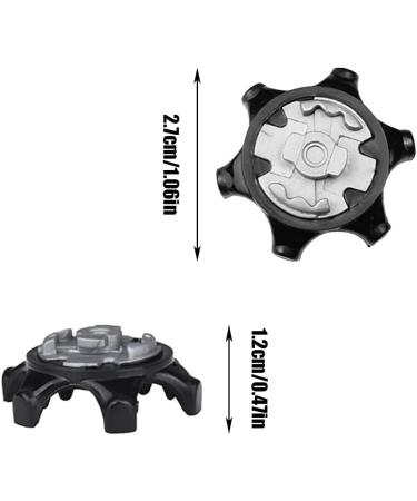 Pack of 16 Replacement Golf Shoe Cleats - Easy Installation Tooth Spikes for All Golfers | International Shipping - Buy Online on GoSupps.com