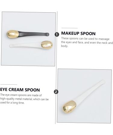 DOITOOL 2 Pi ces de massage Cr me des yeux masseur cuill re de maquillage light lumi re cuill re masque facial soins de la peau diluer cr me contour des yeux tuyau - Buy Online on GoSupps.com