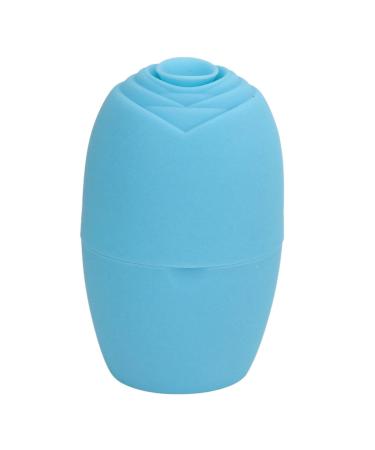 Silicone Ice Face Roller Beauty Ice Massager Cube for Neck Eye Skin Care Cooling Tool (Blue)