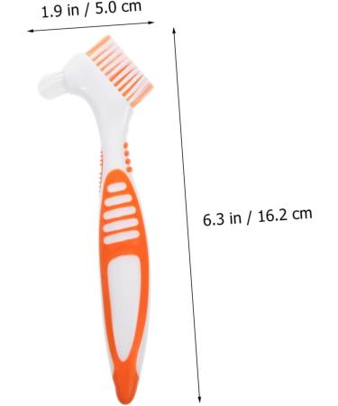 FRCOLOR 8 STK Toothbrush Denture Cleaning Brush | Effective Denture Cleaner Tools with Nylon Bristles for Proverean Care - Buy Online on GoSupps.com