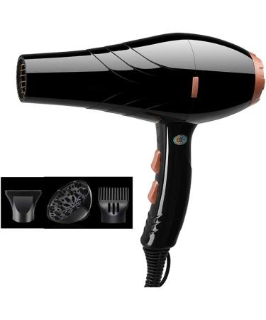 1800W Salon Hairdryer Professional Hair Dryer Ionic Hair Dryers with Diffuser Nozzles Set Fast Blow Dryer with 2 Speed 3 Heat Settings Constant Temperature Lightweight Suitable for Family Travel small - Buy Online on GoSupps.com