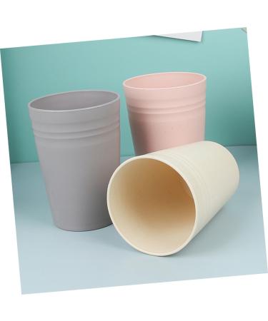 FRCOLOR 12 pcs Reusable Plastic Toothbrush Holder Cups Eco-Friendly Wheat Straw Organizer for Students & Picnics - Buy Online on GoSupps.com