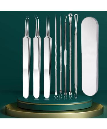 Usiveinborn Blackhead Remover Professional Facial Blackhead Remover Tweezers Usiveinborn Blackhead Tweezers Stainless Steel Precision Pimple Popper Tool Kit (5PCS-B) - Buy Online on GoSupps.com