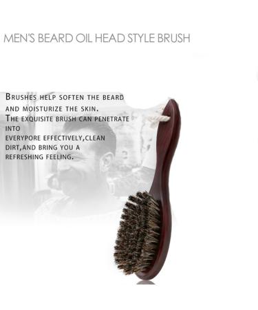 Grendly 2X Horse Hair Wave Beard Brush & Large Curved Comb - Natural Hair Styling Tools for Men | International Shipping - Buy Online on GoSupps.com
