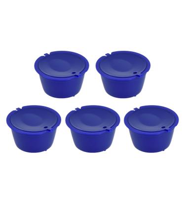 Capsules de Caf R utilisables en Acier Inoxydable 304 Paquet de 5 avec Cuill re Mesurer 50 ml Rose Blue #12