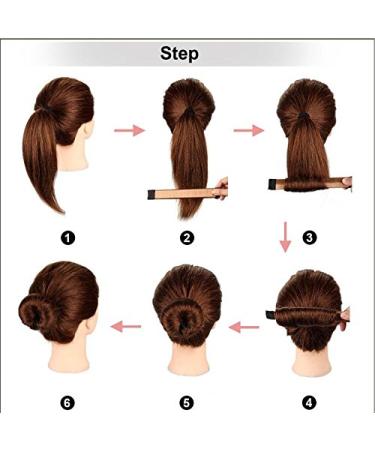 JZK Set of 8 Hair Bun Styling Tools - Donut Hair Bun Maker for Women & Girls | 8 Colors - DIY Hair Accessories - Buy Online on GoSupps.com