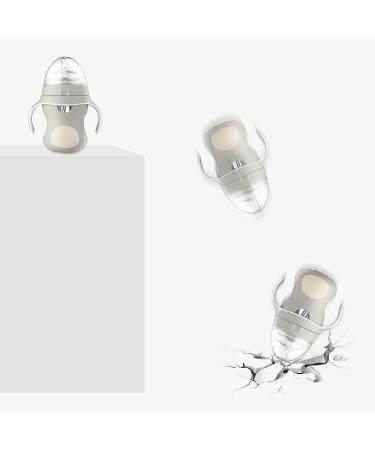 Gulicola Natural Glass Baby Bottle with Protective Silicone Sleeve  Varibale Flow Nipple  Wide Neck  7 oz  White - Buy Online on GoSupps.com