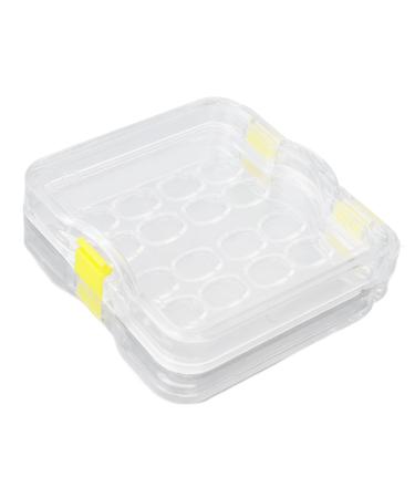 Membrane Tooth Box ANGGREK 16pcs/box Plastic Denture Tooth Box with Foil Transparent Dental Supply Denture Storage Box