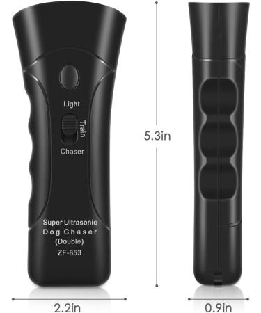 Kuckee Anti Barking Device Dog Barking Deterrent Device Anti Barking Device for Dogs Indoor 33 FT Ultrasonic Handheld Dog Barking Control Device Dog Training Tool Anti Bark Stopper - Buy Online on GoSupps.com