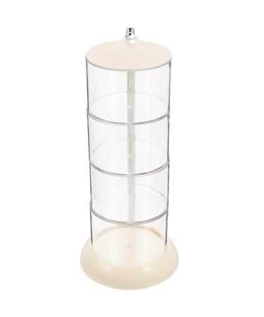 Powder Puff Storage Box Makeup Sponge Holder Rotating Jewelry Organizer Makeup Vanity Accessories Make up Accessories Cotton White Small Box - To Rotate Plastic