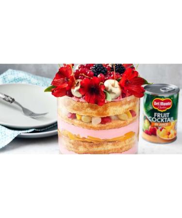 Del Monte 4 x 227g Mixed Fruit Cocktail in Light Syrup with Welari Thank You Card Peach Pinapple Grapes Pears Cherries Baking Cooking Dessert Ice Cream Topping (908g) (4pack) - Buy Online on GoSupps.com