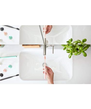 Eco-Friendly Reusable Toothbrush with Stand - Soft Nylon Bristles in Rose Pink | Sustainable Dental Care - Buy Online on GoSupps.com