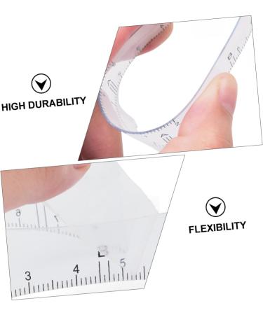 Healeved 30 Pcs Eyebrow Design Ruler Eyebrow Measurer Tools Measuring Ruler Eyebrow Shape White Plastic - Buy Online on GoSupps.com