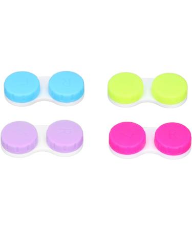 Buy NATUDECO 16-Part Colorful Contact Lens Container - Travel Storage with Tweezers for Outdoor Activities - Buy Online on GoSupps.com