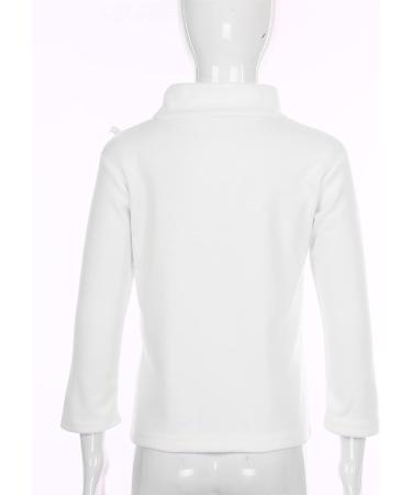 Hansber Kids Thermal Underwear Top - Long Sleeve Turtleneck Shirt in White - Size 5-6 - Buy Online on GoSupps.com