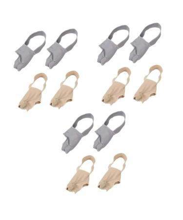 FOMIYES 6 Pairs Split Foot Protector Thumb Brace Straightener Bunion Straightener Bunion Hallux Limitus Protective Cover Straightener Thumb Straightener