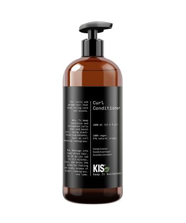 KIS Green Curl - Conditioner - 1000ml - curly & wavy hair - 100% Vegan Formula - sulfate free