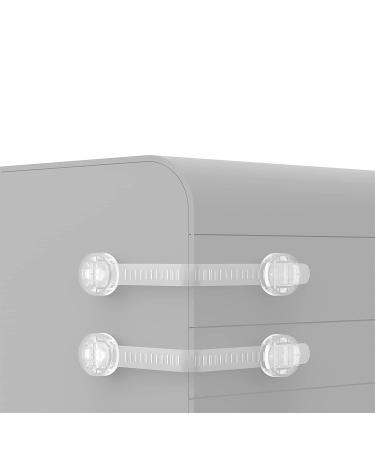 Mr Chen Child Safety Strap Locks (6 Pack) - Adjustable Multi-Use Straps for Childproofing Cabinets, Drawers, Fridge, and Toilet - Transparent - Cabinet Proofing and Latches - Buy Online on GoSupps.com
